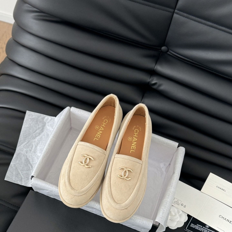 Ch*el leather shoes